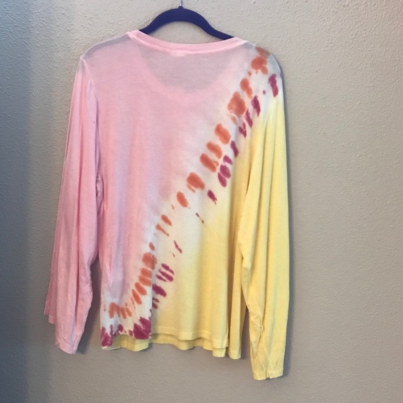 NWT Large Pink & Yellow Long Sleeve Shirt - Picture 12 of 15
